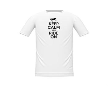 Dětské tričko Keep calm and ride on