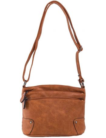 F&b světle hnědá crossbody s předními kapsami vel. ONE SIZE