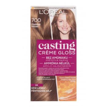 L'Oréal Paris Casting Creme Gloss 48 ml barva na vlasy pro ženy poškozená krabička 700 Honey na barvené vlasy; na všechny typy vlasů