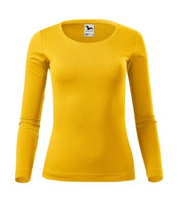 MALFINI Dámské tričko s dlouhým rukávem Fit-T Long Sleeve - Žlutá | XXL