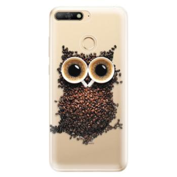 Odolné silikonové pouzdro iSaprio - Owl And Coffee - Huawei Y6 Prime 2018