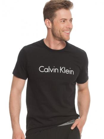 Calvin Klein Calvin Klein pánské černé tričko na spaní S/S CREW NECK