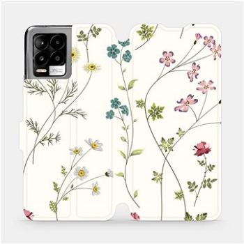 Flip pouzdro na mobil Realme 8 Pro - MD03S Tenké rostlinky s květy (5903516717248)