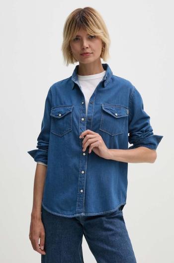 Košile Pepe Jeans REGULAR SHIRT dámská, regular, s klasickým límcem, PL304894HT8