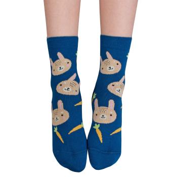 Dívčí ponožky s obrázkem GATTA KRÁLÍČCI modré Velikost: 27-29