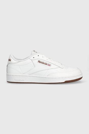 Kožené sneakers boty Reebok Classic Club C 85 bílá barva, FZ6012.100039279-WH/WH/RO