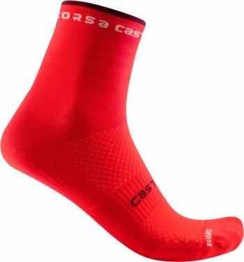 Castelli Rosso Corsa W 11 Sock Hibiscus L/XL Cyklo ponožky