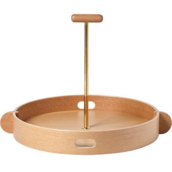 Servírovací podnos JH TRAY 38 cm, hnědá, dřevo, Fritz Hansen