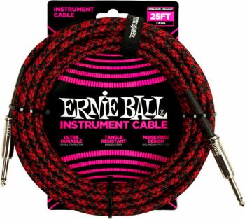 Ernie Ball Braided Straight Straight Inst Cable 7,5 m Rovný - Rovný Nástrojový kabel