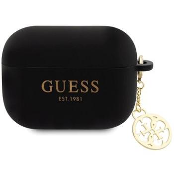 Guess 4G Charms Silikonové Pouzdro pro Airpods Pro 2 Black (GUAP2LSC4EK)