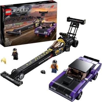 LEGO® Speed Champions 76904 Mopar Dodge-SRT Top Fuel Dragster a 1970 Dodge Challenger T-A