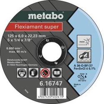 Metabo 616747000 Speciální kotouč FLEXIAMANT SUPER 125X6X22.23 mm INOX SF 27 Ø 125 mm 25 ks