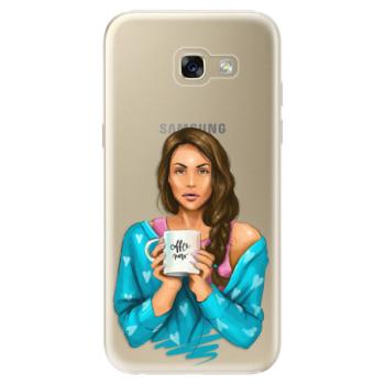 Odolné silikonové pouzdro iSaprio - Coffe Now - Brunette - Samsung Galaxy A5 2017