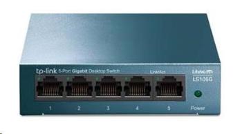 TP-Link LiteWave switch LS105G (5xGbE, fanless)