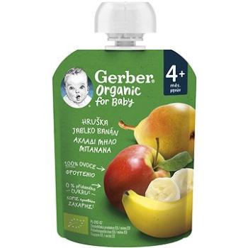 GERBER Organic kapsička hruška, jablko a banán90 g (8445290308078)