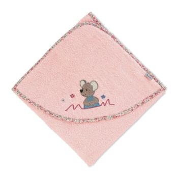 Sterntaler Osuška s kapucí Mabel soft pink 80 x 80 cm