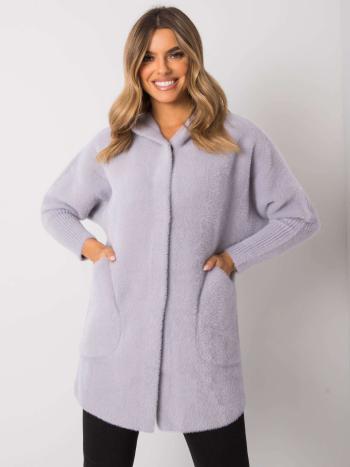 SVĚTLE ŠEDÝ TEDDY COAT CAROLYN MBM-PL-1518.95P-LIGHT GREY Velikost: ONE SIZE