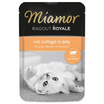 Kapsička MIAMOR Ragout Royale kitten drůbeží v želé 100g