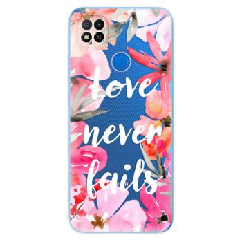 Odolné silikonové pouzdro iSaprio - Love Never Fails - Xiaomi Redmi 9C