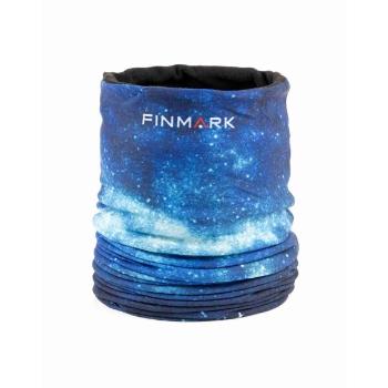 Finmark MULTIFUNCTIONAL SCARF WITH FLEECE Multifunkční šátek, modrá, velikost