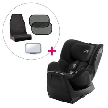 Britax Römer Reboarder Dualfix M Plus Space Black včetně ochranné a bezpečnostní 3dílné sady