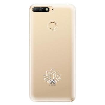 Odolné silikonové pouzdro iSaprio - čiré - Lotos - Huawei Y6 Prime 2018