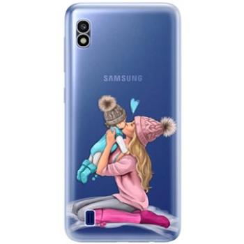 iSaprio Kissing Mom - Blond and Boy pro Samsung Galaxy A10 (kmbloboy-TPU2_GalA10)