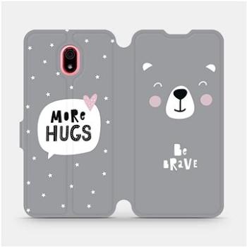 Flipové pouzdro na mobil Xiaomi Redmi 8a - MH06P Be brave - more hugs (5903516078479)