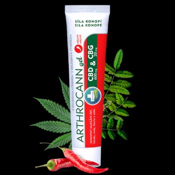 Annabis Arthrocann hřejivý gel na klouby, svaly, šlachy CBD+CBG 75 ml