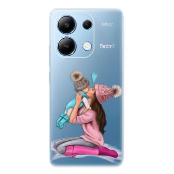 Odolné silikonové pouzdro iSaprio - Kissing Mom - Brunette and Boy - Xiaomi Redmi Note 13