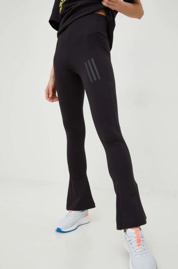 Kalhoty adidas dámské, černá barva, hladké