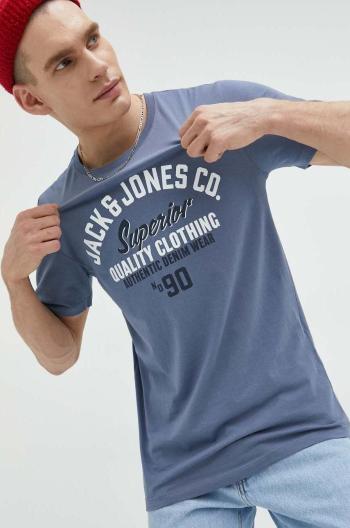 Bavlněné tričko Jack & Jones JJSTAR s potiskem, 12231477
