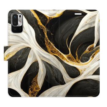 Flipové pouzdro iSaprio - BlackGold Marble - Xiaomi Redmi Note 10 5G