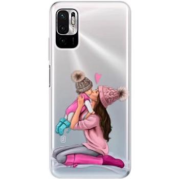 iSaprio Kissing Mom - Brunette and Girl pro Xiaomi Redmi Note 10 5G (kmbrugirl-TPU3-RmN10g5)