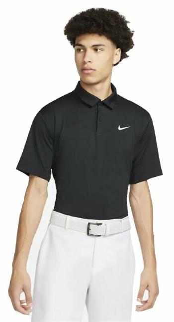 Nike Dri-Fit Tour Mens Solid Golf Black/White M Polo košile