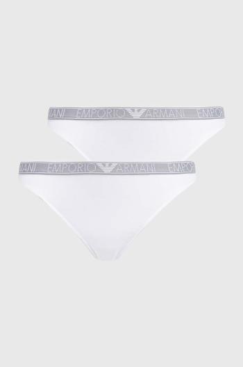 Tanga Emporio Armani Underwear 2-pack bílá barva, 163333 4R223