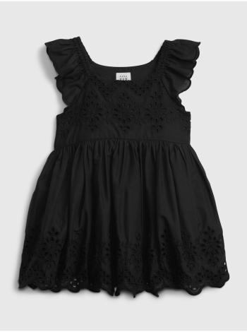 Černé holčičí baby šaty eyelet dress GAP