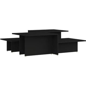 Konferenční stolky 2 ks černé 111,5 × 50 × 33 cm dřevotříska (805564)