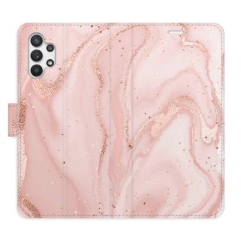 Flipové pouzdro iSaprio - RoseGold Marble - Samsung Galaxy A32