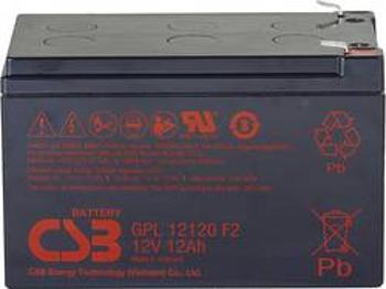 Olověný akumulátor CSB Battery GPL 12120 GPL12120F2, 12 Ah, 12 V