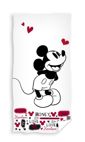 Carbotex Dětská osuška - Mickey Mouse (bílá) 70 x 140 cm