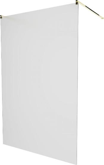 MEXEN/S KIOTO samostatně stojící sprchová zástěna 110 x 200 cm, matné sklo 8 mm, zlatá 800-110-002-50-30
