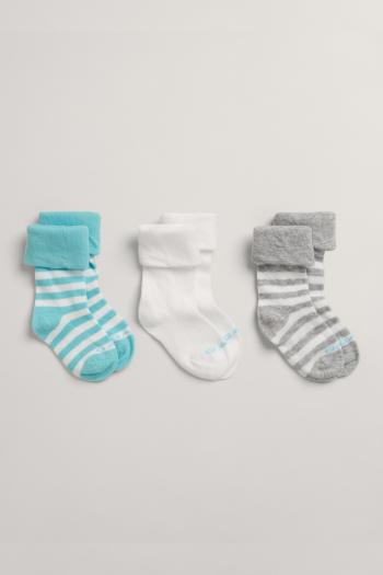 PONOŽKY 3-PACK GANT SOCKS 3-PACK modrá 10/12