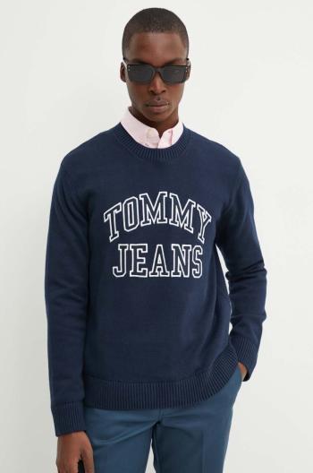 Svetr Tommy Jeans pánský, tmavomodrá barva, DM0DM19178