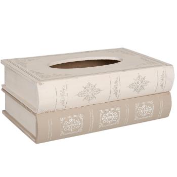 Box na papírové kapesníčky kniha - 27*16*10 cm 6H0352