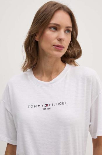 Tričko Tommy Hilfiger bílá barva, WW0WW42067