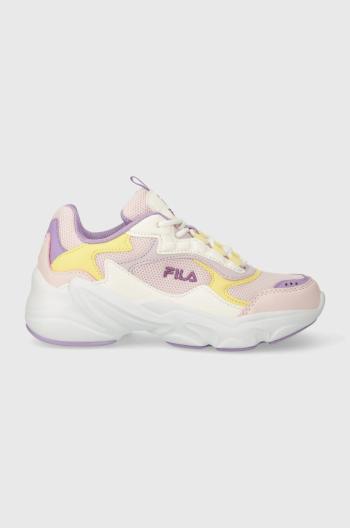 Dětské sneakers boty Fila růžová barva