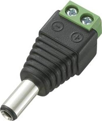 Nízkonapěťový konektor TRU COMPONENTS 1572162, 12 V/DC, 5 A, zástrčka, rovná, DC-13M, 5.5 mm, 2.5 mm, 1 ks