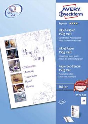 Papír do inkoustové tiskárny Avery-Zweckform Superior Inkjet Paper, 2579-100 A4, 100 listů