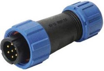 Kulatý konektor série DELKSP1310 Deltron Connectors DELKSP1310/P4I, kulatý konektor DIN, Provedení konektoru: zástrčka, rovná IP68, nylon 6.6 UL 94V-0